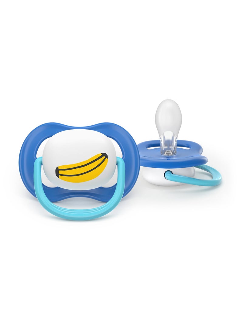 Philips Avent Ultra Air Soothers - Orthodontic Design, for Babies 6-18 Months, Soft Silicone Symmetrical Teat, BPA-Free, with Sterilizing Case, 2 Pack - Image 5
