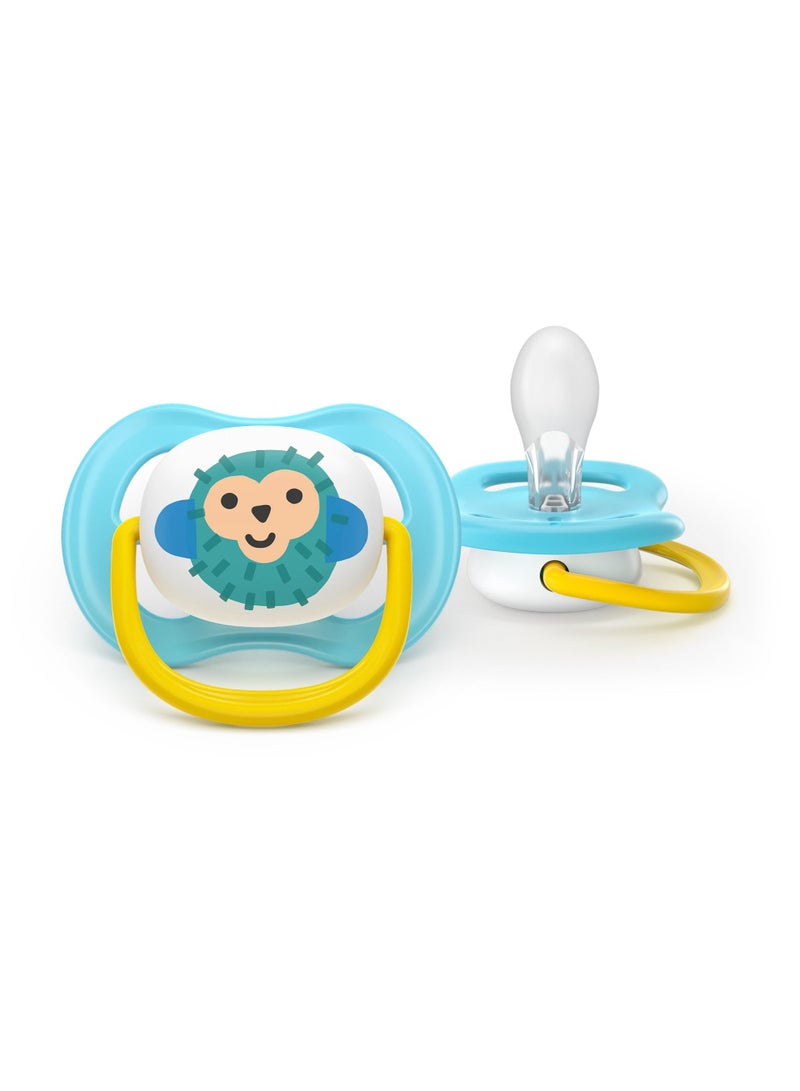 Philips Avent Ultra Air Soothers - Orthodontic Design, for Babies 6-18 Months, Soft Silicone Symmetrical Teat, BPA-Free, with Sterilizing Case, 2 Pack - Image 4