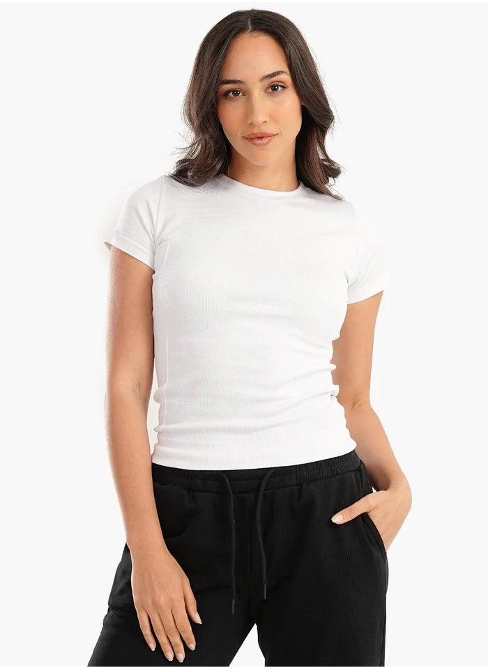Carina - Microfiber Short Sleeves Top - Image 1