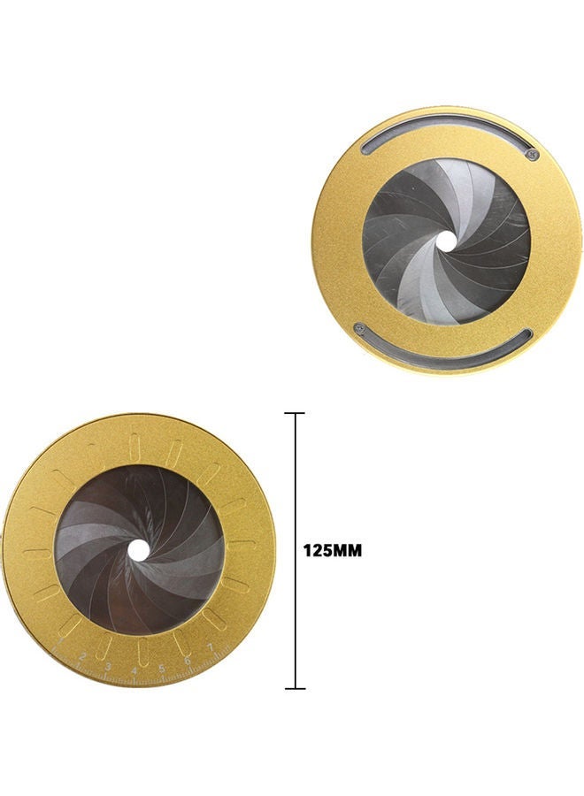 نيبمينينت 2-Piece Adjustable Circle Maker Set Gold 16.5x5.6x15cm  - Image 5