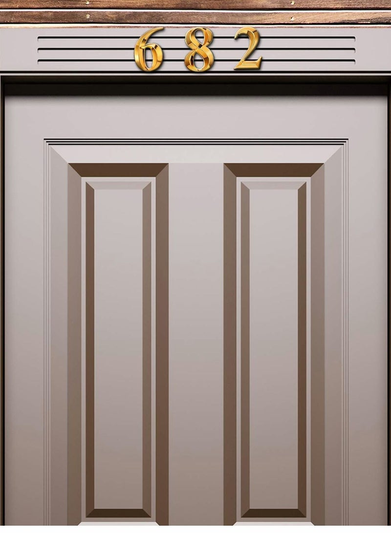Y&D 3D Mailbox Numbers 0-9 Self-Adhesive 2 Inch Address Number Stickers Door House Style Street Sign for Apartment Home Office  - Image 4