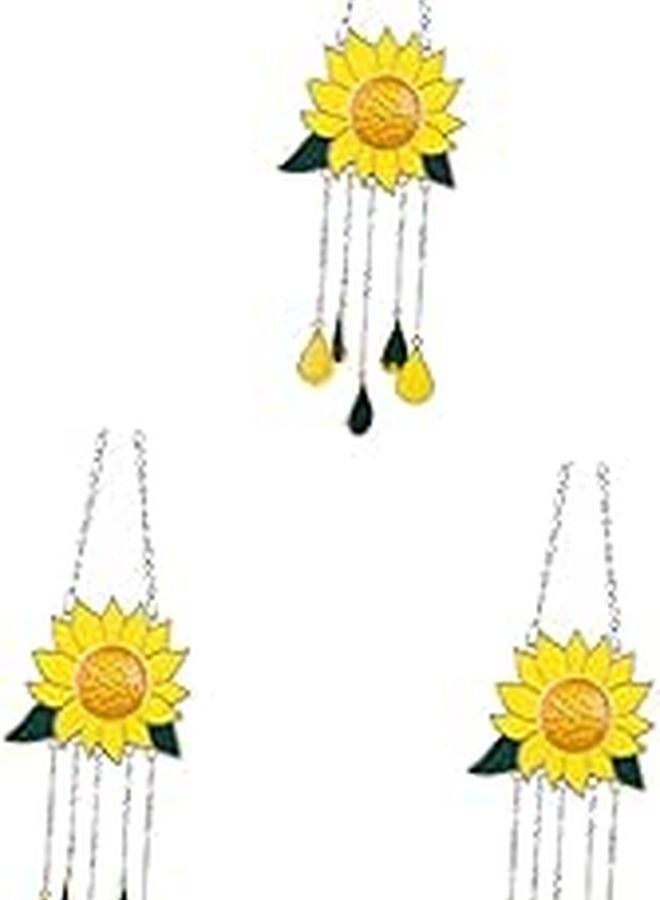 Sunflower Metal Wind Chime Outdoor Garden Hanging Ornament For Patio Wall Window Decoration - Image 1