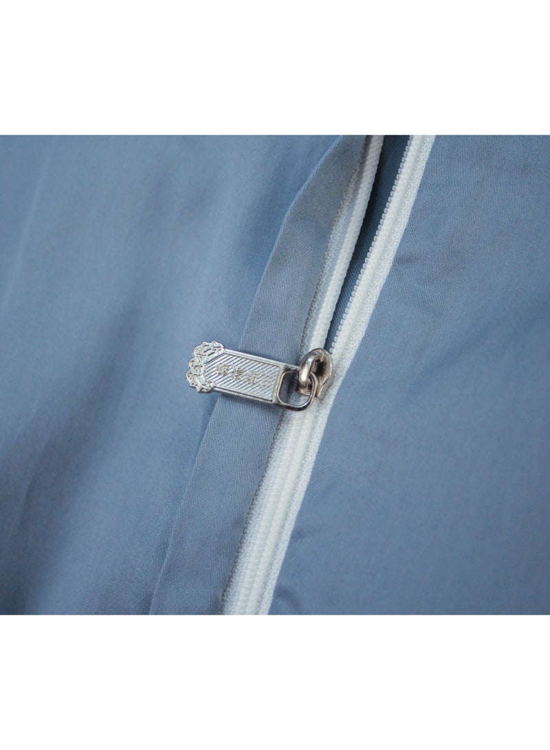 60s Light Luxury Embroidery Anna Blue 200 * 230cm Bed Set of Four Pieces  - Image 5