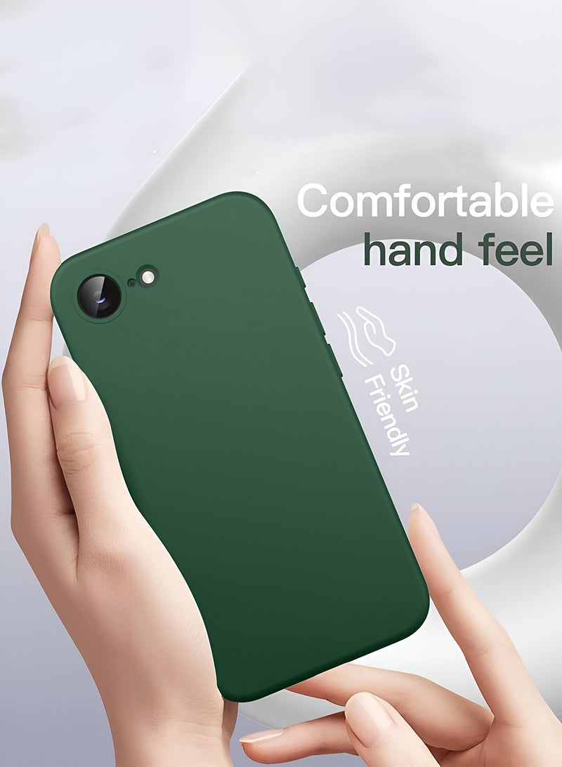 Wtech Apple iPhone 16e 5G 2025 Premium Soft Liquid Silicone Case Cover - Dark Green - Image 2