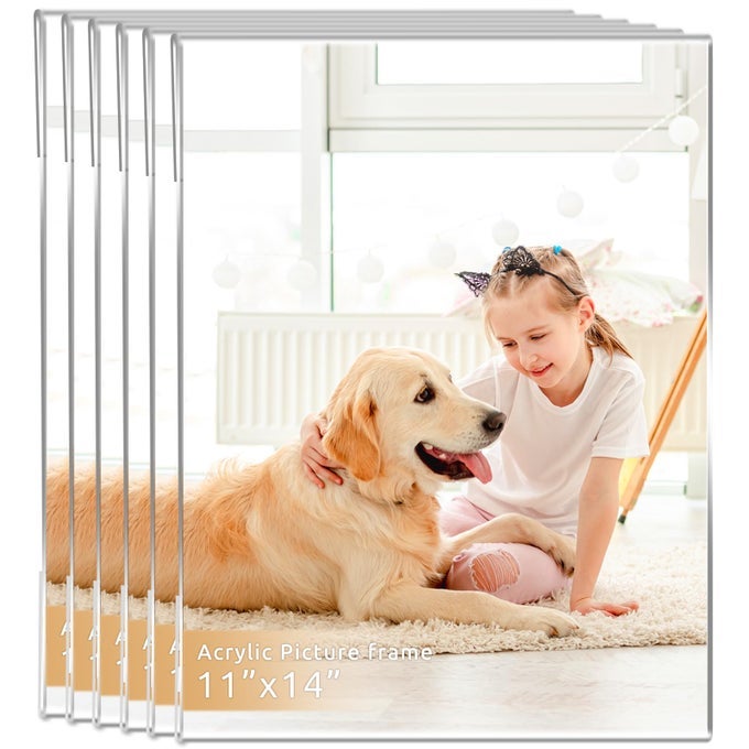 11X14 FRAME CLEAR ACRYLIC 11 X 14 PICTURE FRAMEHIGH TRANSPARENT PHOTO FRAMEFRAMES 11X14 FOR PHOTO POSTER CANVAS CERTIFICATE DOCUMENT GALLERYSET OF 6