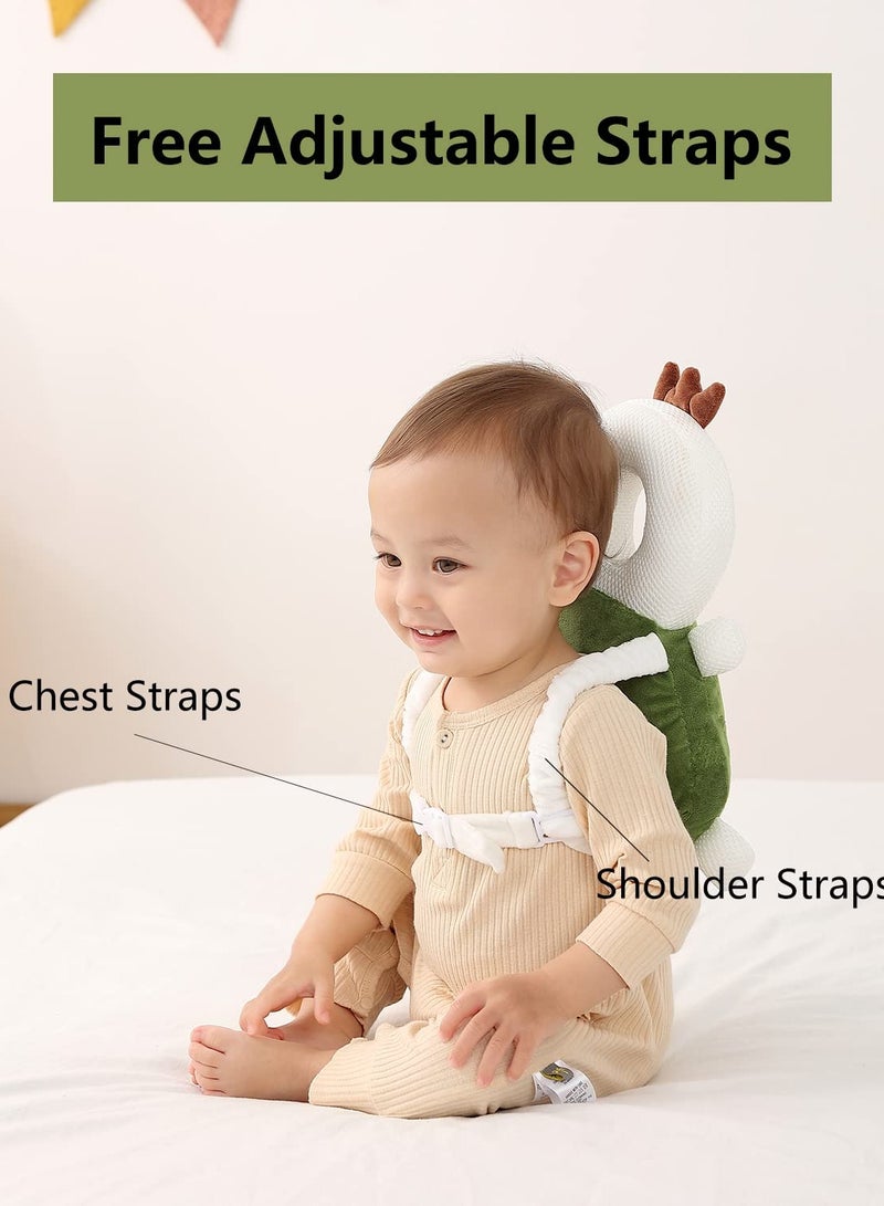 واقي رأس مشاية الأطفال، قابل للتعديل، حقيبة ظهر لحماية رأس الطفل، وسادة أمان للارتداء - Image 4