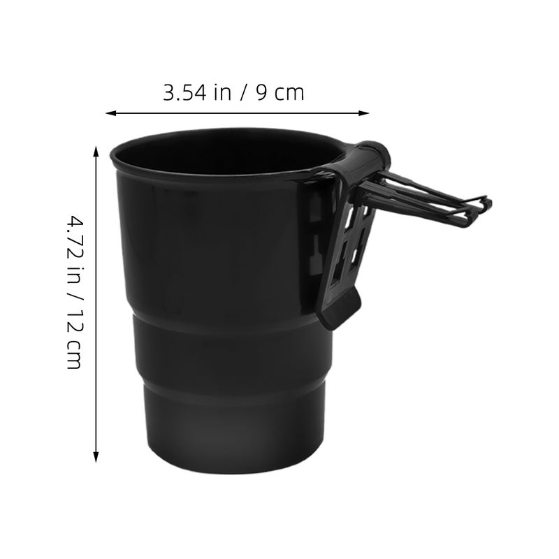 2pcs Car Air Vent Cup Holders Multi-Function Drink Holder Stand Car Portable Beverage Organizer For Car Air Vent Black - Image 3