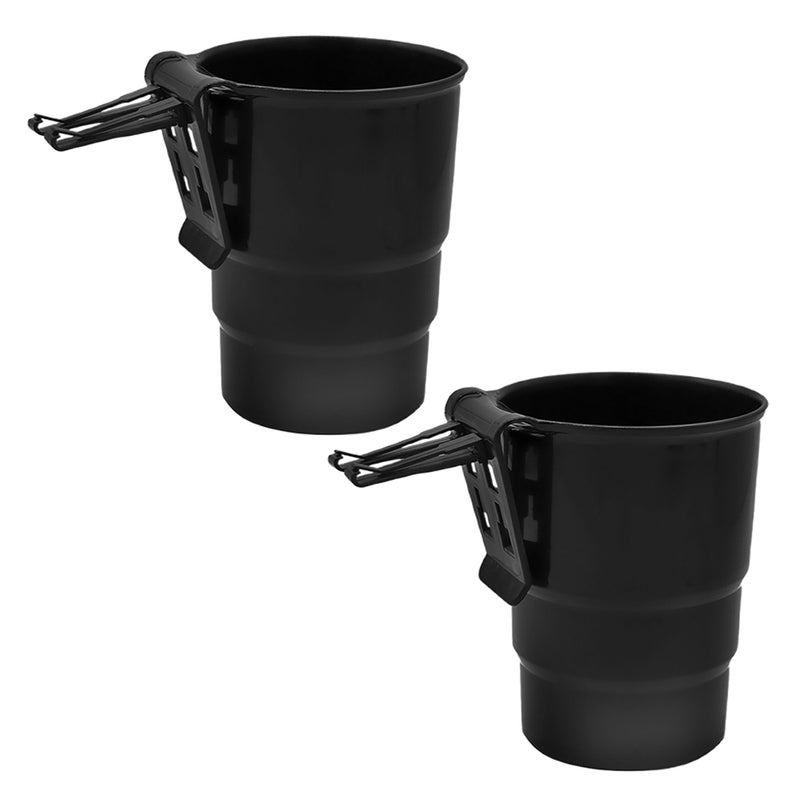 2pcs Car Air Vent Cup Holders Multi-Function Drink Holder Stand Car Portable Beverage Organizer For Car Air Vent Black - Image 5