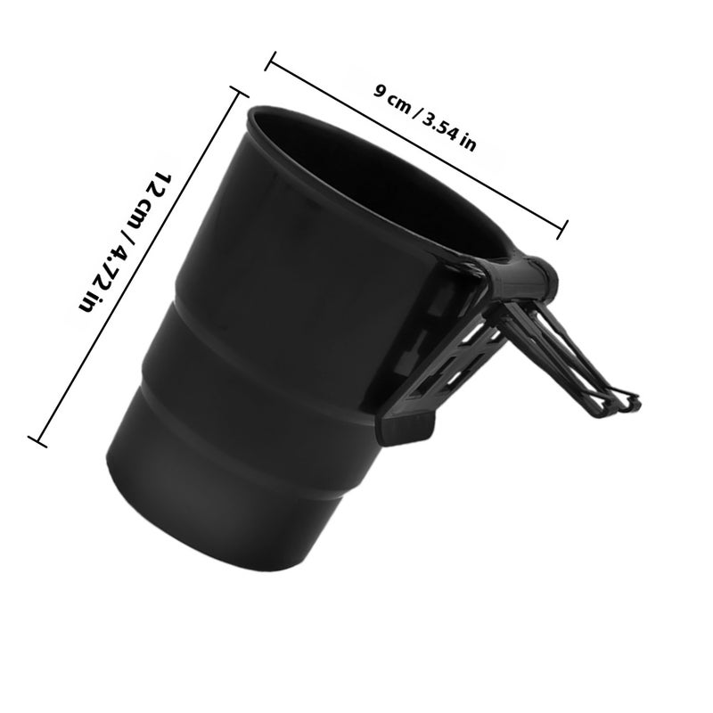 2pcs Car Air Vent Cup Holders Multi-Function Drink Holder Stand Car Portable Beverage Organizer For Car Air Vent Black - Image 2
