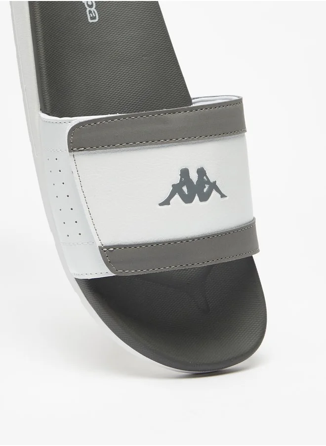 Kappa Men's Logo Embossed Slip-On Slides