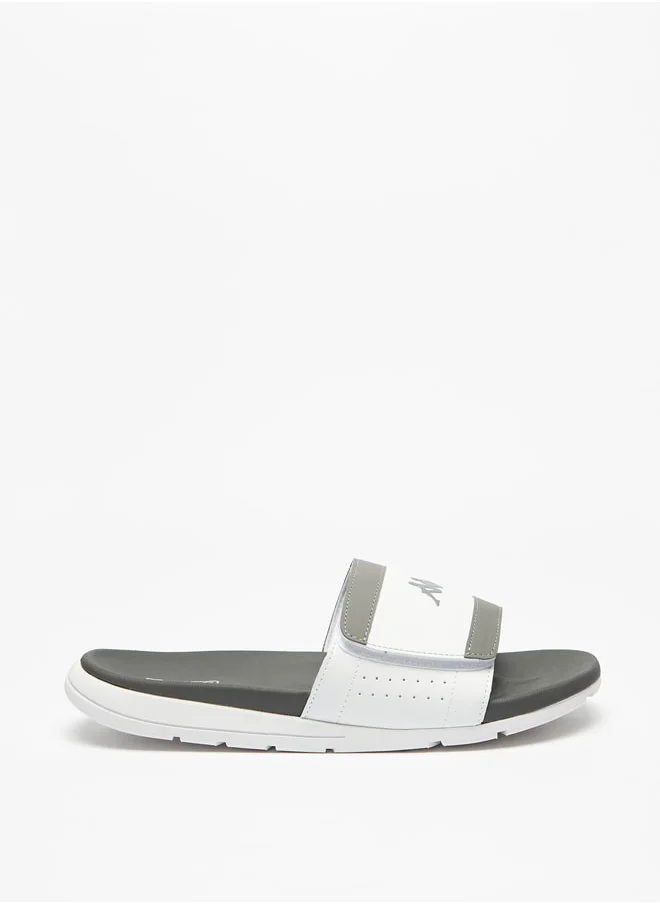 Kappa Men's Logo Embossed Slip-On Slides