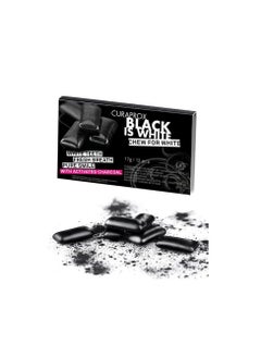CURAPROX Curaprox Sugar Free Mouth Freshener Gum Black Is White, 12 pieces  - Image 1