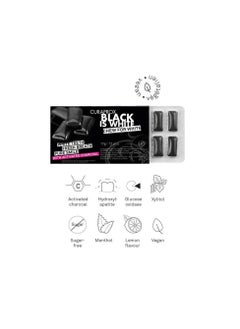 CURAPROX Curaprox Sugar Free Mouth Freshener Gum Black Is White, 12 pieces  - Image 2
