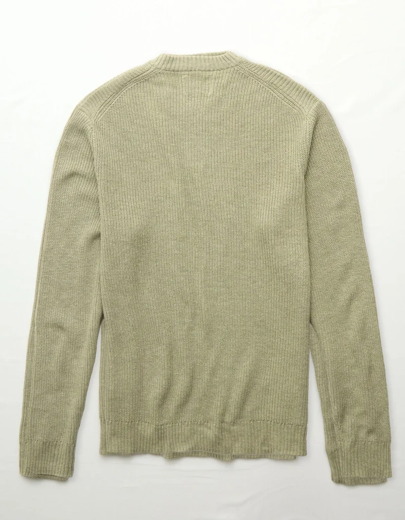 American Eagle  AE Waffle Crew Neck Sweater for Men | Best Price UAE