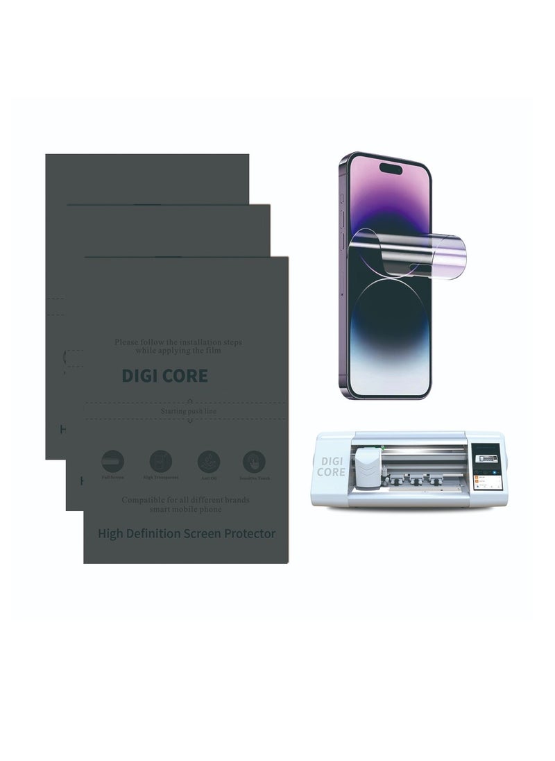 Mobile Phone Film Cutting Machine Smart Fully Automatic Touch Screen Control Automatic Cutting Film Suitable For Mobile Phone Tablet Notebook And Laptop Vinyl Cutting Machine Use For Multipurpose Mobile Skin Cutting Machine
