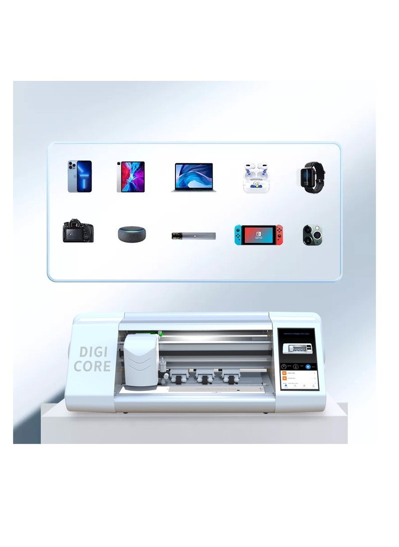 Mobile Phone Film Cutting Machine Smart Fully Automatic Touch Screen Control Automatic Cutting Film Suitable For Mobile Phone Tablet Notebook And Laptop Vinyl Cutting Machine Use For Multipurpose Mobile Skin Cutting Machine