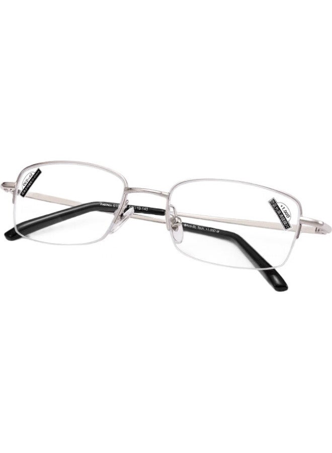 Funsonca Blue Light Blocking Metal Fashion Reading Glasses For Men And Women, Durable Business Classic 200 Degrees - Image 3