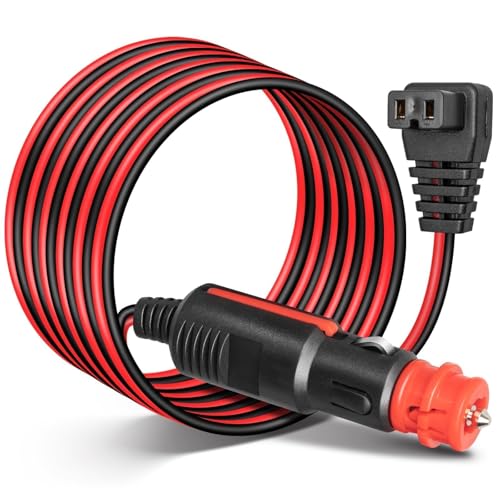 Anina DC 12V/24V Car Refrigerator Freezer Power Cord Cable 10 FT for Fridge Freezers for Alpicool, COSTWAY, ARB, ICECO, Setpower, Aspenora, JoyTutus 12 Volt Portable Compressor Cooler Power Adapter - Image 1