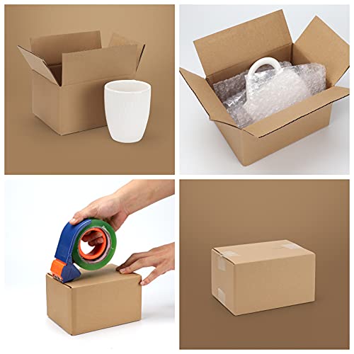 CRUGLA Shipping Corrugated Boxes Mailers 7x5x4 inch, Kraft Cardboards Packing Boxes for Small Business Packs of 25 - Image 5