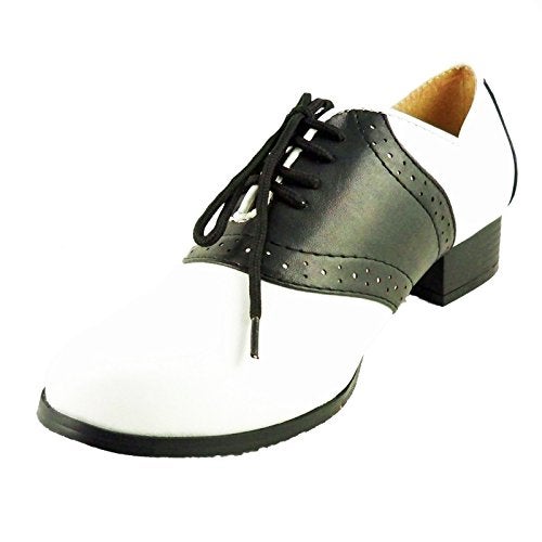 Ellie Shoes Womens 105-saddle Oxfords-Shoes, Black/White, 9 US - Image 1