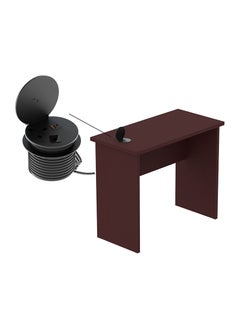 Mahmayi Mahmayi Apple Cherry Study Table for Home Schools 90 cm with 51-1H Round Desktop Power Module with USB Slot for Office Desk - Black  - Image 1