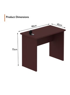 Mahmayi Mahmayi Apple Cherry Study Table for Home Schools 90 cm with 51-1H Round Desktop Power Module with USB Slot for Office Desk - Black  - Image 3