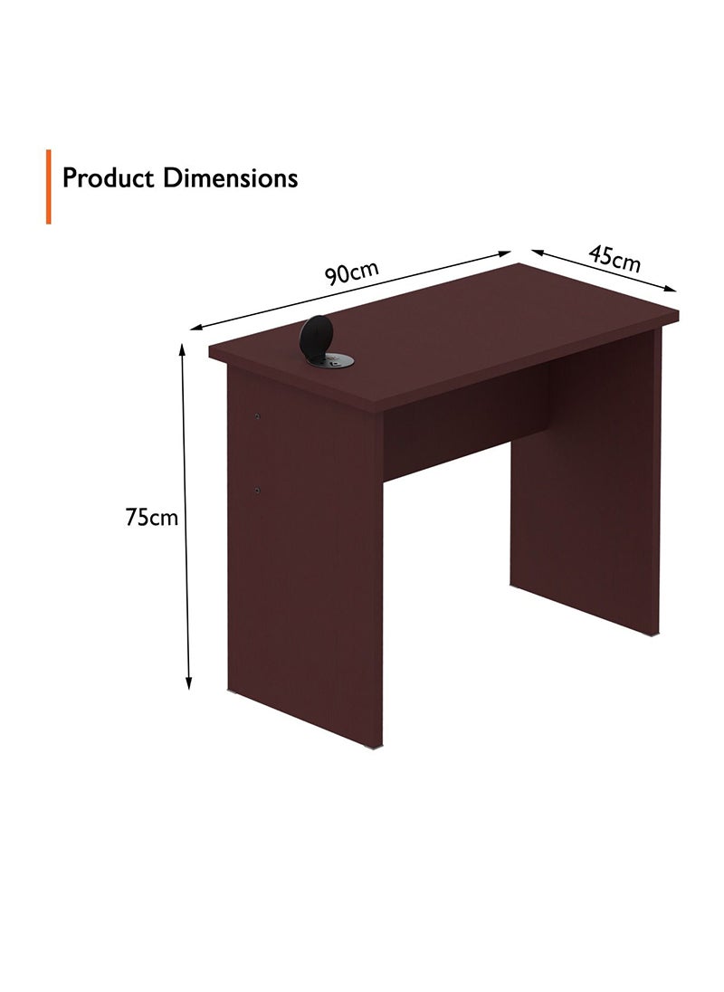 Mahmayi Mahmayi Apple Cherry Study Table for Home Schools 90 cm with 51-1H Round Desktop Power Module with USB Slot for Office Desk - Black  - Image 3