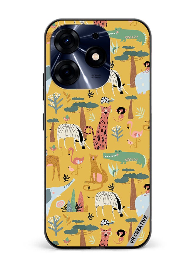 VR CREATIVE Protective Case Cover For Tecno Spark 10 Pro Animals In The Wild Design Multicolour - Image 1