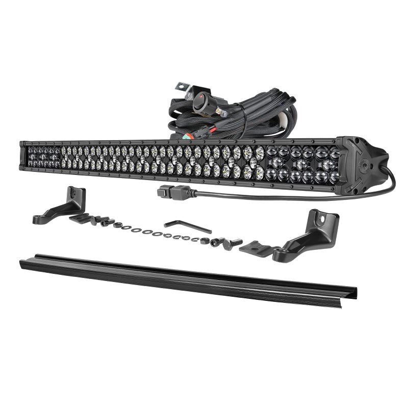 OFFROADTOWN 40'' 540W LED Light Bar with Wiring Harness and Black Cover Off Road Lights Waterproof Driving Light LED Work Light Roof Light Bar for Truck Pickup UTV SUV Bronco Honda - Image 1