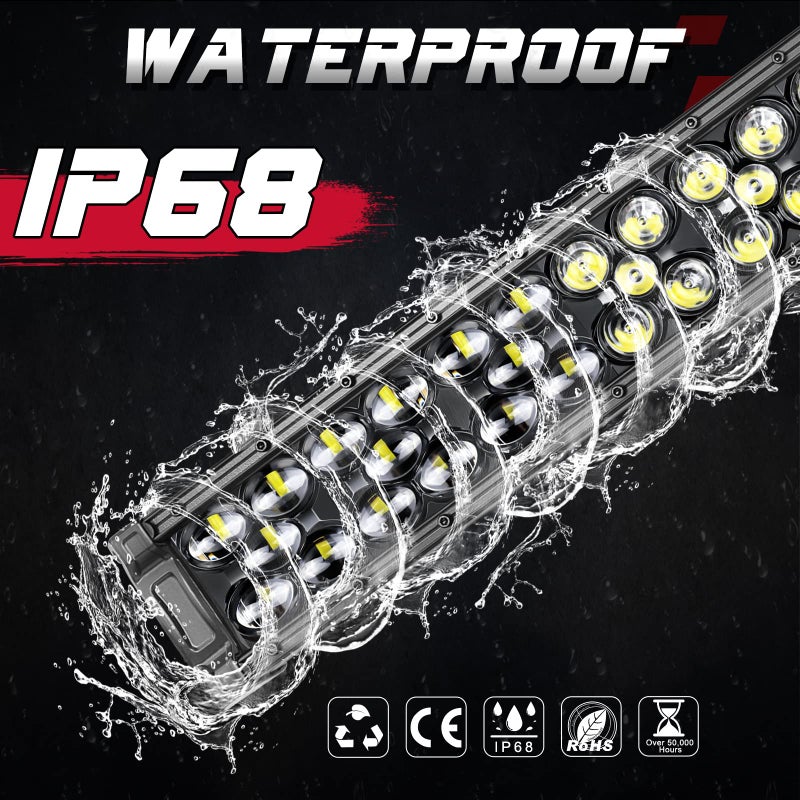 OFFROADTOWN 40'' 540W LED Light Bar with Wiring Harness and Black Cover Off Road Lights Waterproof Driving Light LED Work Light Roof Light Bar for Truck Pickup UTV SUV Bronco Honda - Image 5