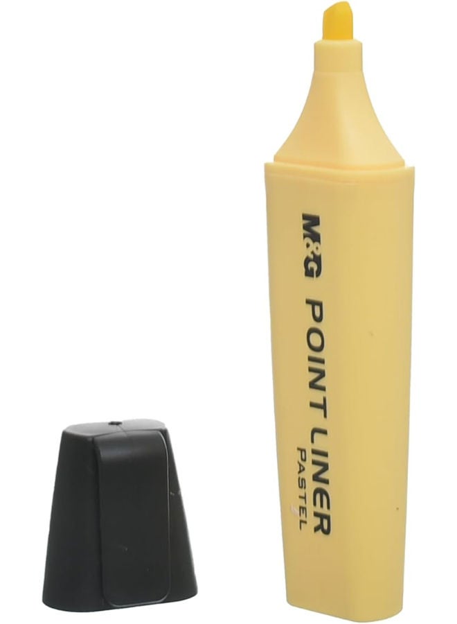 M&G Highlighter Pen, Clear and Gentle Highlighting, Chisel Tip Pastel - Image 3