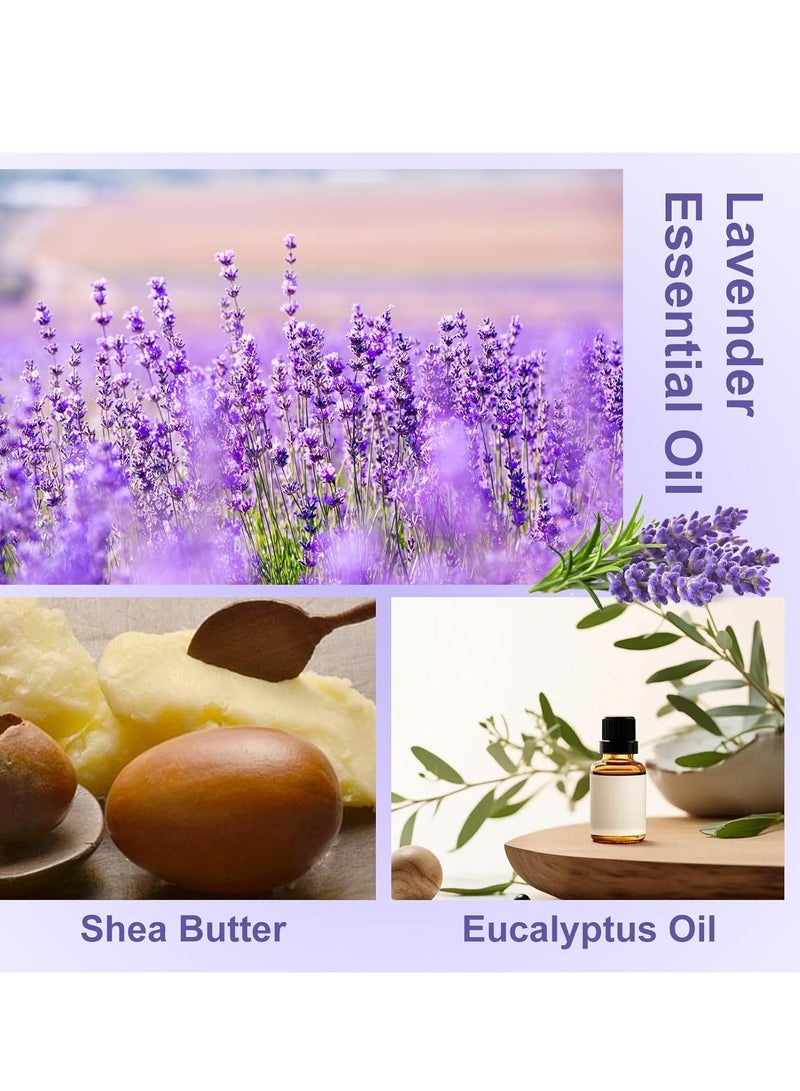 EELHOE Soap For Men & Women - Lavender Soap Bar Made with Natural Oils- Scrub Soaps, Pore Exfoliating, Softening Skin - Richly Nourishing Coconut Oil Shower, Body Soaps Bar - Image 5