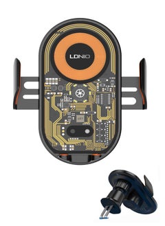 15W Wireless Car Charging Air Vent Mount Compatible with iPhone 13/13 Pro/13 Pro Max/12/12 Pro/12 Pro Max Black