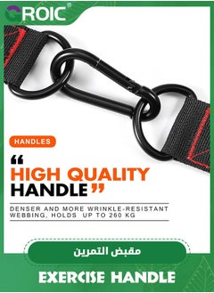 GROIC Exercise Handle, Replacement Handle Attachments for Cable Machine Pulleys, Resistance Band and Strength Trainer, Pull Down Workout Accessories, Home Gym Add On Equipment  - Image 5