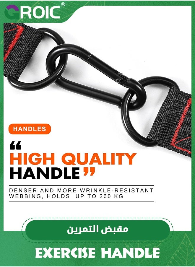 GROIC - Exercise Handle, Replacement Handle Attachments for Cable Machine Pulleys, Resistance Band and Strength Trainer, Pull Down Workout Accessories, Home Gym Add On Equipment - Image 1