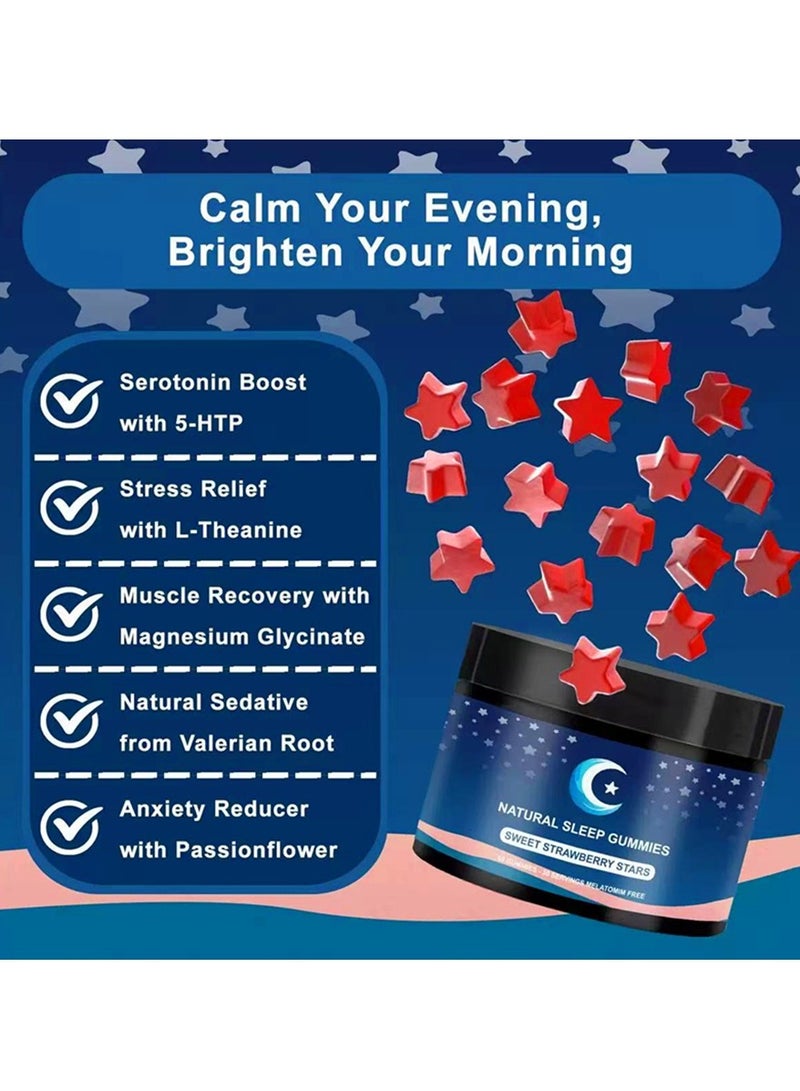 Natrolabs Melatonin Sleep Gummy Bears 60 Count Night Sleep Aid Natural Berry Flavor Vegan Non GMO Gluten Free  - Image 2