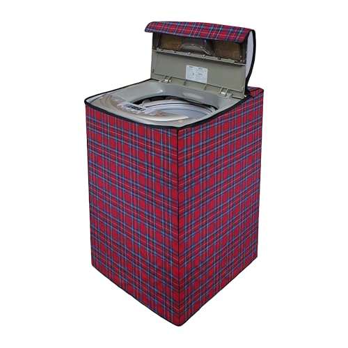 Lithara Top Load Fully Automatic Washing Machine Cover for LG, Samsung, IFB, Whirlpool, Suitable for 7 kg & 7.5 KG - Waterproof, Dustproof Cover (Print-6) - Image 1