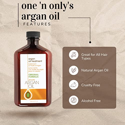One N Only One 'n Only Argan Oil Hair Treatment - Lightweight & Hydrating Hair Oil for Natural, Wigs & Extensions - Shine Enhancing, Heat Protectant & Frizz Control (3.4 oz, 3pk) - Image 2