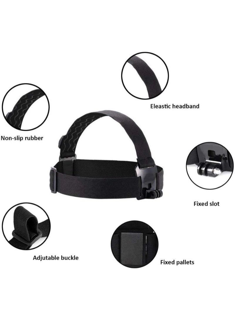 inston Action Camera Head Strap Chest Harness Belt Mount with Carrying Pouch Compatible with Gopro Hero 8 7 6/AKASO EK7000 Brave 4 V50/Crosstour，4k/Campark/DBPOWER/Dragon Touch Waterproof Camera  - Image 2