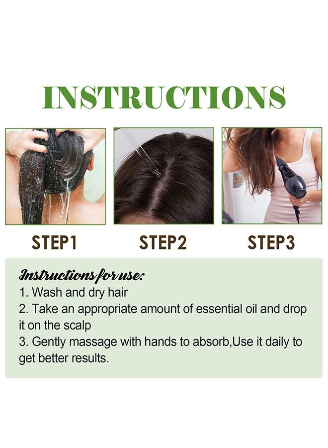 EELHOE Rosemary Mint Scalp & Hair Strengthening Oil /Infused With Mint& Encourages Gloss 60ml - Image 4