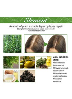 EELHOE Rosemary Mint Scalp & Hair Strengthening Oil /Infused With Mint& Encourages Gloss 60ml  - Image 3
