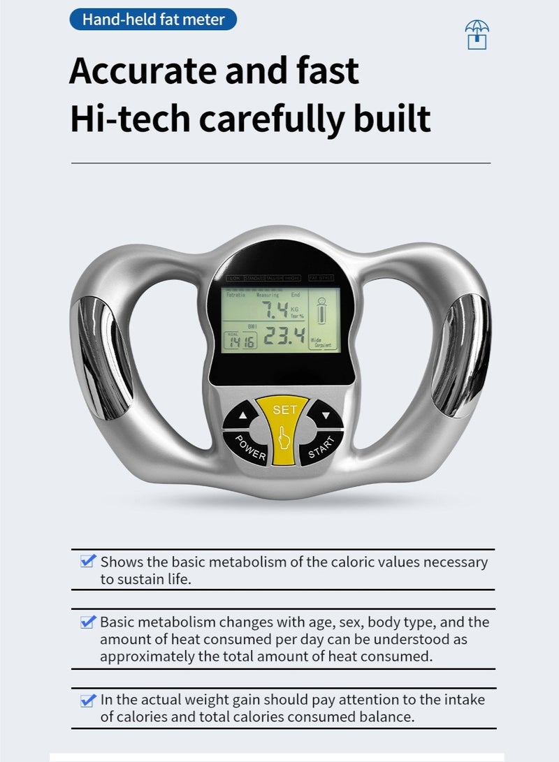 general Body Fat Analyzer, Handheld Body Fat Measuring Instrument, Body Fat Measurement Bmi Meter, Fat Analyzer, Monitoring Body Fat Percentage Measuring Machine, Body Fat Tester, Fitness Analyzer, Multifunctional Portable Body Fat Measuring Device for Weight Loss, Fitness Monitoring, Personal Health - Image 3