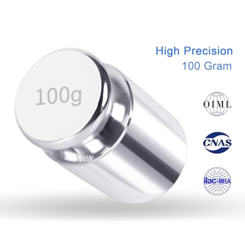 QP Calibration Weights, 100 Gram OIML Class M1 High Precision Scale Weights, Stainless Steel Gram Weights, Chrome Finish, Scale Calibration Weights for Digital Scale, Kitchen Scale, Pocket Scale - Image 2