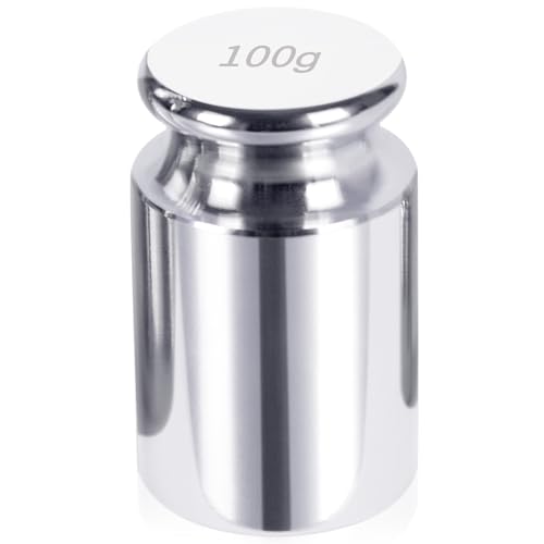 QP Calibration Weights, 100 Gram OIML Class M1 High Precision Scale Weights, Stainless Steel Gram Weights, Chrome Finish, Scale Calibration Weights for Digital Scale, Kitchen Scale, Pocket Scale - Image 1