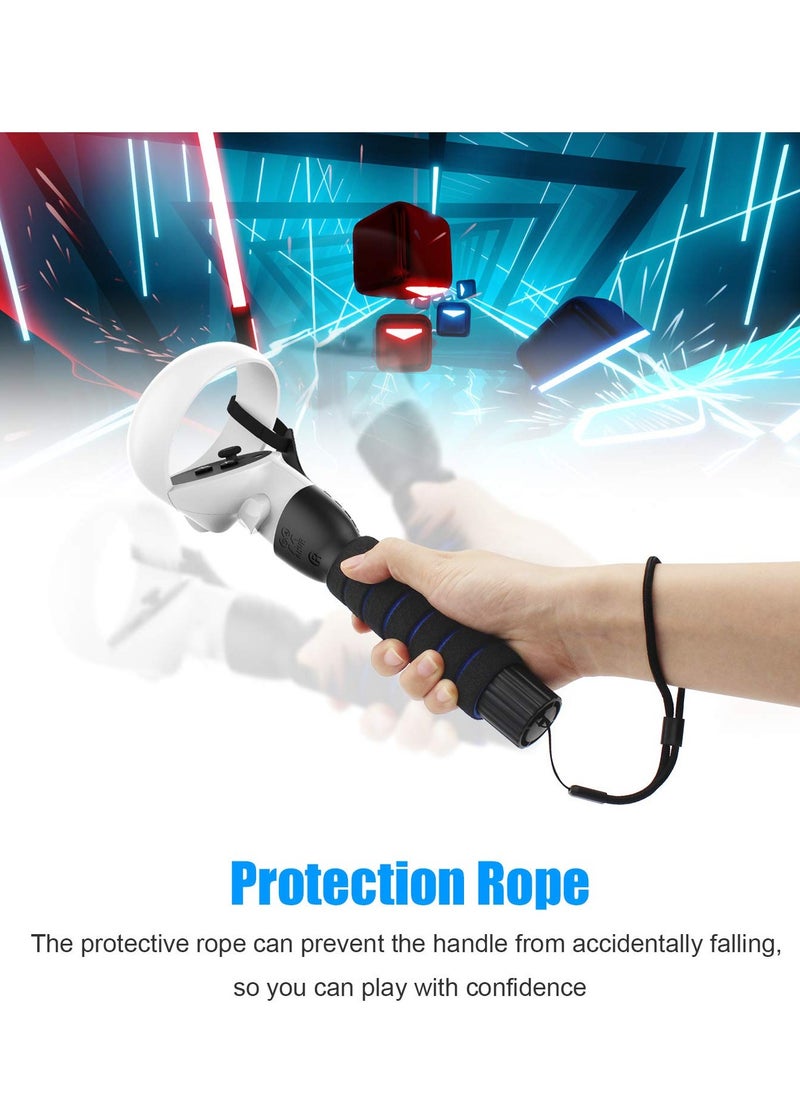 KASTWAVE - Dual Gamepad Extension Grips for a Comfortable Grip on for Oculus Quest / Quest 2 / Rift S Controllers for Beat Saber Games Compatible with Quest 2 Accessories - Image 1