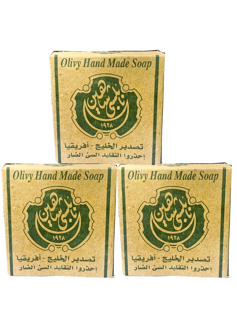 ماركة غير محددة - صابون نابلسي شاهين-3 قطع صابون - Image 1