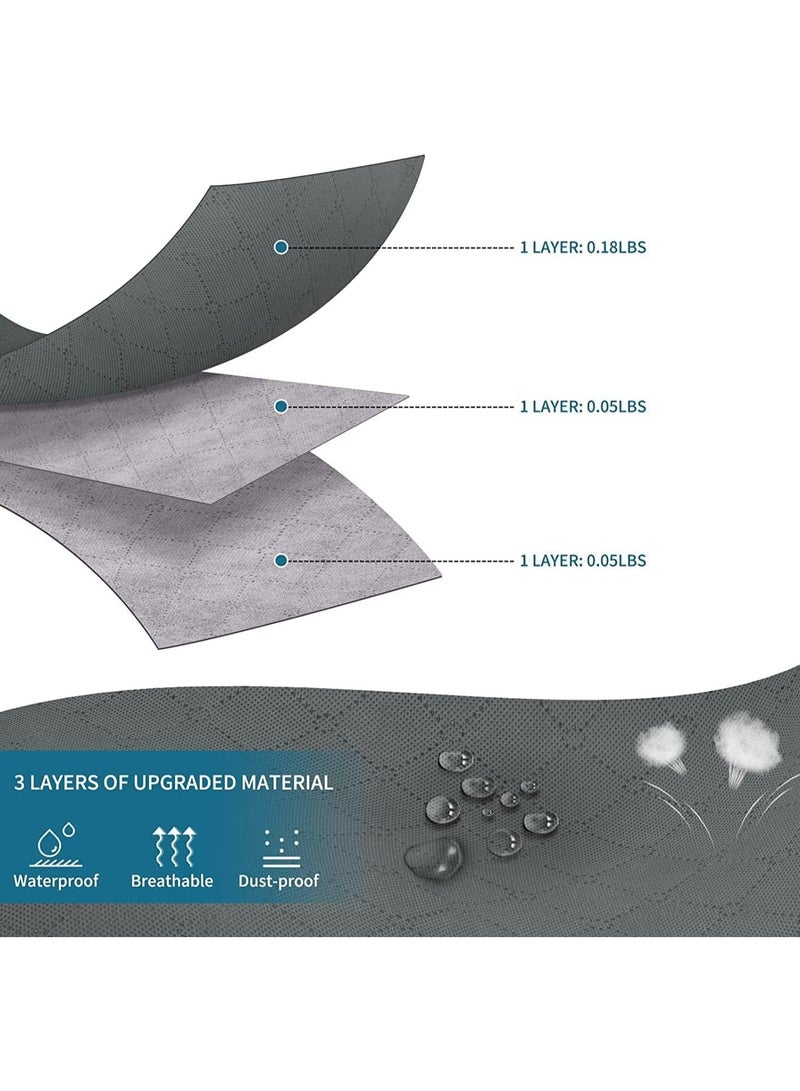 5 Large Storage Bags, Clothes Storage Bins Foldable Closet Organizers Storage Containers with Durable Handles Thick Fabric for Blanket Comforter Clothing Bedding - Image 5