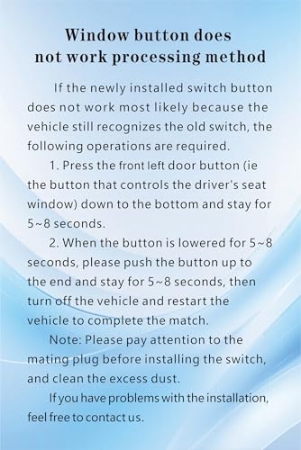 Obaee Power Window Switch Front Left Driver Side Compatible with 2013-2018 Nissan Leaf/Altima, 2013-2019 Sentra, 2014-2018 Rogue, 2011-2017 Juke, Replaces 25401-3NF0A 25401-3SH1A, 1 Auto - Image 5