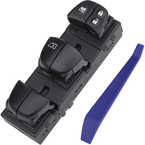 Obaee Power Window Switch Front Left Driver Side Compatible with 2013-2018 Nissan Leaf/Altima, 2013-2019 Sentra, 2014-2018 Rogue, 2011-2017 Juke, Replaces 25401-3NF0A 25401-3SH1A, 1 Auto - Image 1