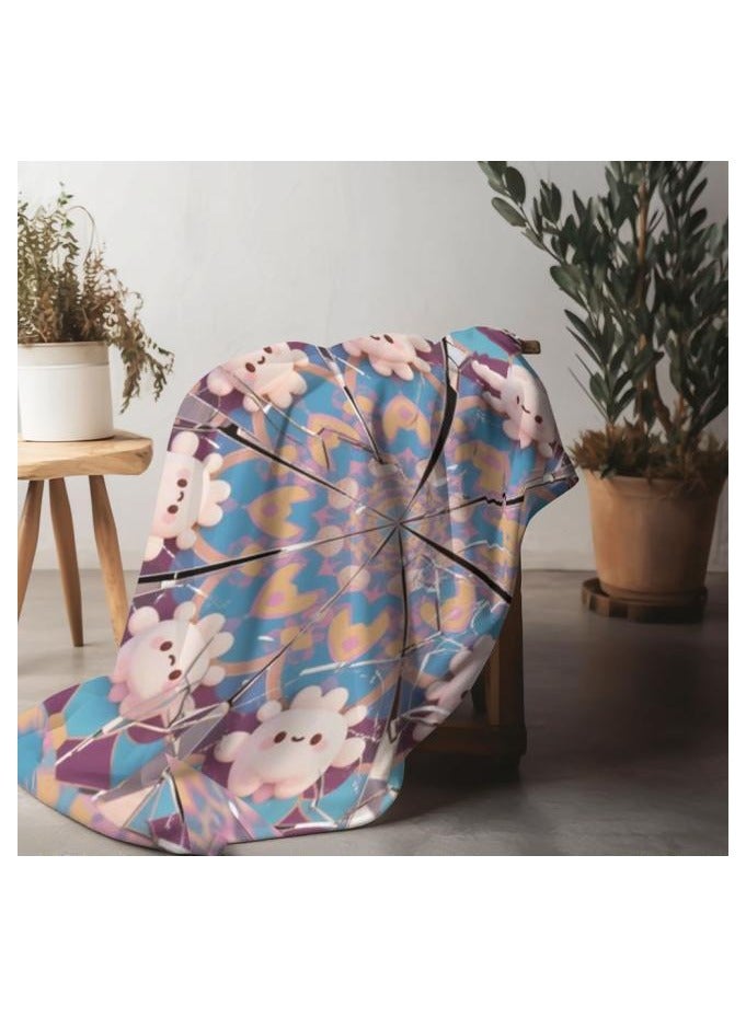 عام بطانية رقيقة من الفانيلا (دافئة ومريحة، ومناسبة للنوم واستخدام الألعاب وإزالة الغبار ومقاومة للرمل) 150 سم * 200 سم - 586 - Image 1